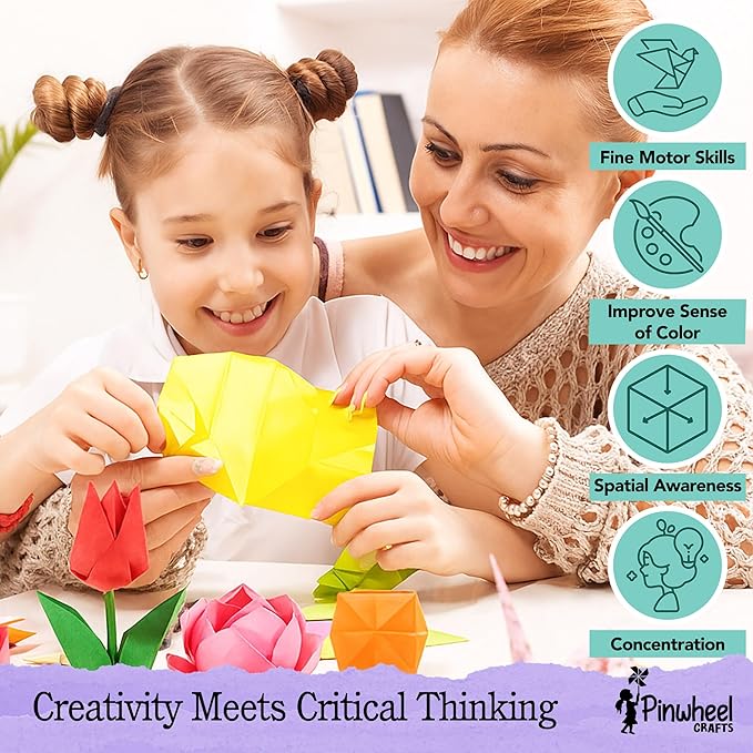 Pinwheel Crafts Origami Papers Kit - Image 3
