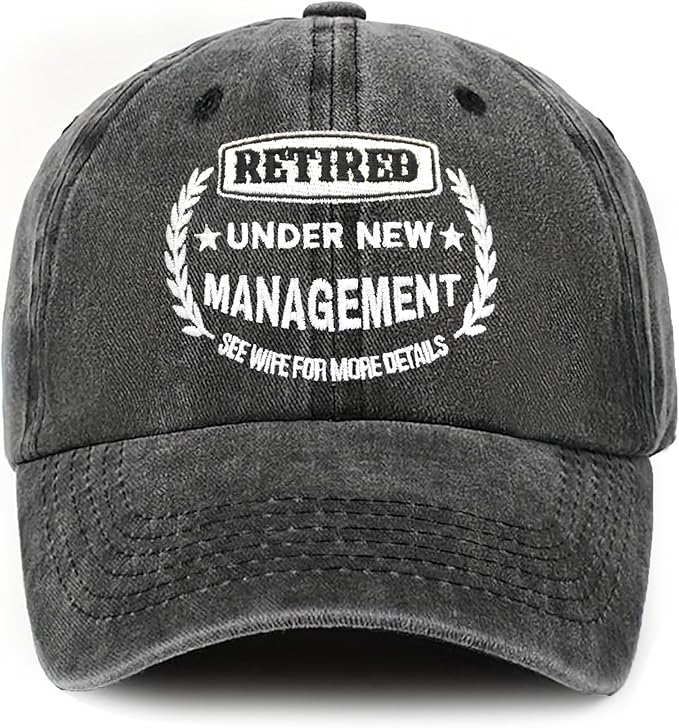 Retirement Gifts for Men Women Funny Retired Adjustable Baseball Cap Embroidered Retirement Hats for Men