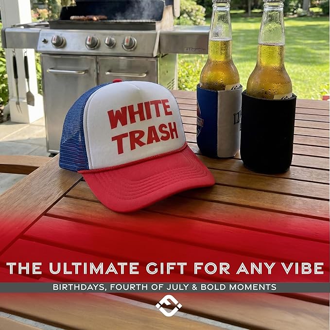 Funky Junque Premium Mesh Snapback Trucker Hat - Stylish Comfort for All - Patriotic, Humor & More
