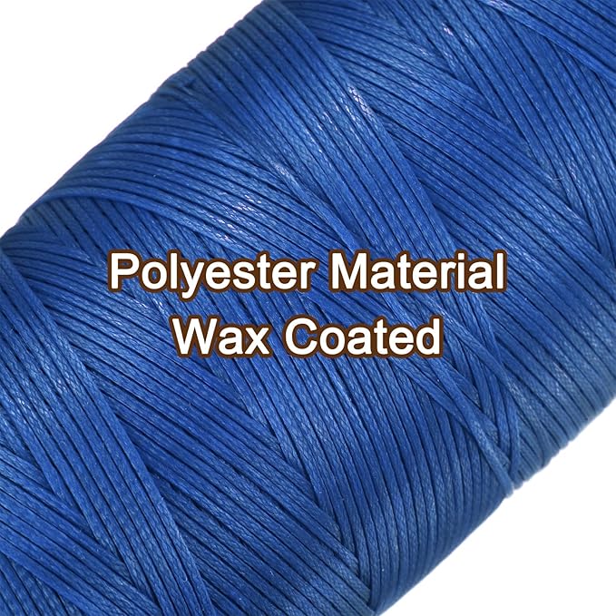 uxcell 150D 0.8mm Flat Waxed Thread 284 Yards Polyester Leather Sewing Waxed - Image 4