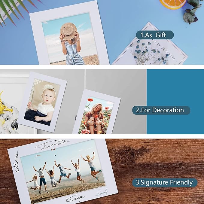 Somime 10 Pack White Photo Board 11x14 Mat - Image 3