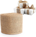 LaRibbons 4 Inch Natural Burlap Fabric Roll 10 Yards Jute Ribbon by LaRibbons