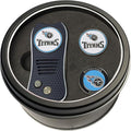 Team Golf NFL Gift Set Retractable Divot Tool with 3 Double-Sided Magnetic Ball Markers, Patented Single Prong Design, Causes Less Damage to Greens, Retractable Mechanism
