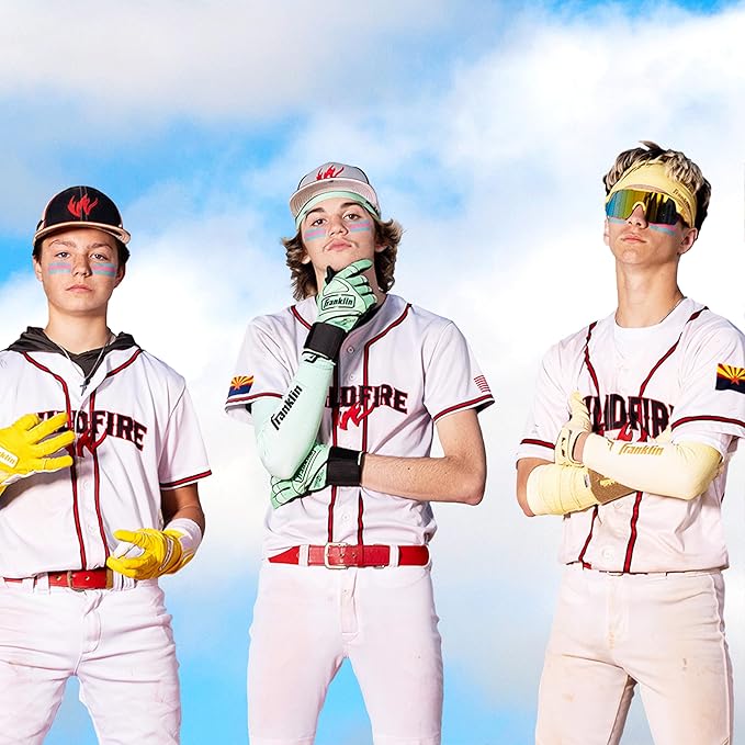 Franklin Sports Eye Black Stick - Baseball Softball + Football Eye Black for Kids + Adults - Sun Glare Reduction - Pink/Blue