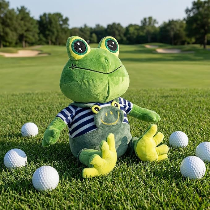 Animal Style Golf Driver Headcover, Green Frog Golf Club Head Covers for 1 Wood 460cc, 450cc fits for All Brand Gifts for Golfer