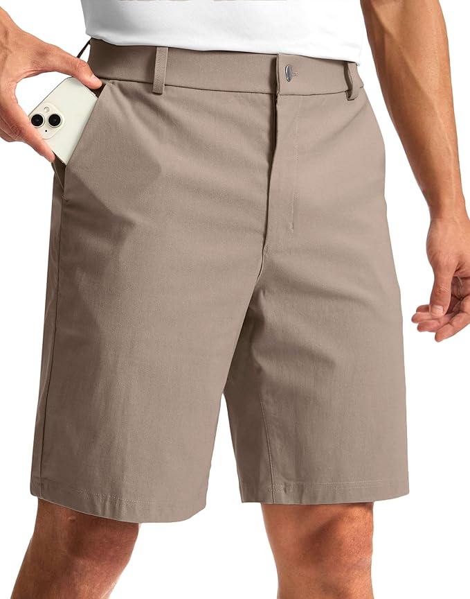 G Gradual Men's Golf Dress Shorts 5"/ 7"/ 9" Stretch Casual Work Flat Front Shorts for Men with 3 Pockets Quick Dry