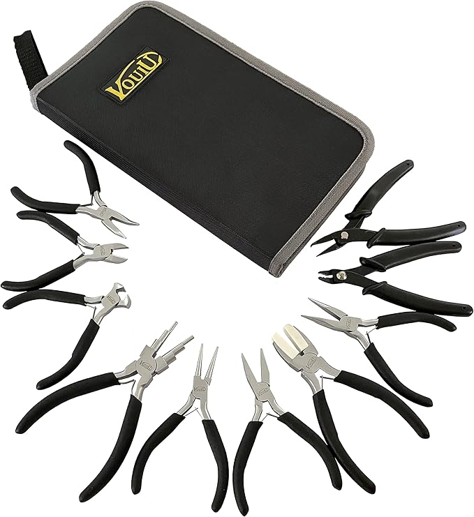 10-Piece Jewelry Pliers Set Jewelry Making Tools by vouiu