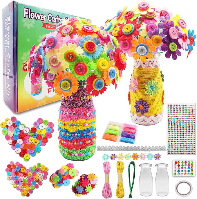 7july Crafts for Girls Ages 6-10 Make Your Own Flower Bouquet by 7july