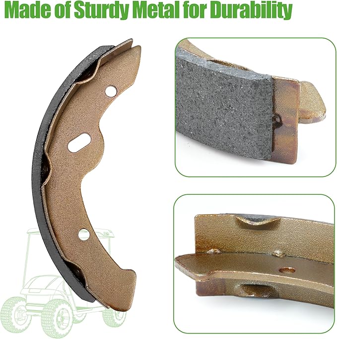 10L0L Golf Cart Brake Shoes,Brake Pads and Bendex Drum Spring Kit for Yamaha 1993-Up G14, G16, G19-G22 and 1996-Up TXT/EZGO/ST350/Workhorse/Medalist 1997 UP OEM 27943G01 27945G01 70794G01 70795G01