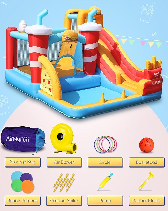 Inflatable Bounce House with Water Slide - Image 7