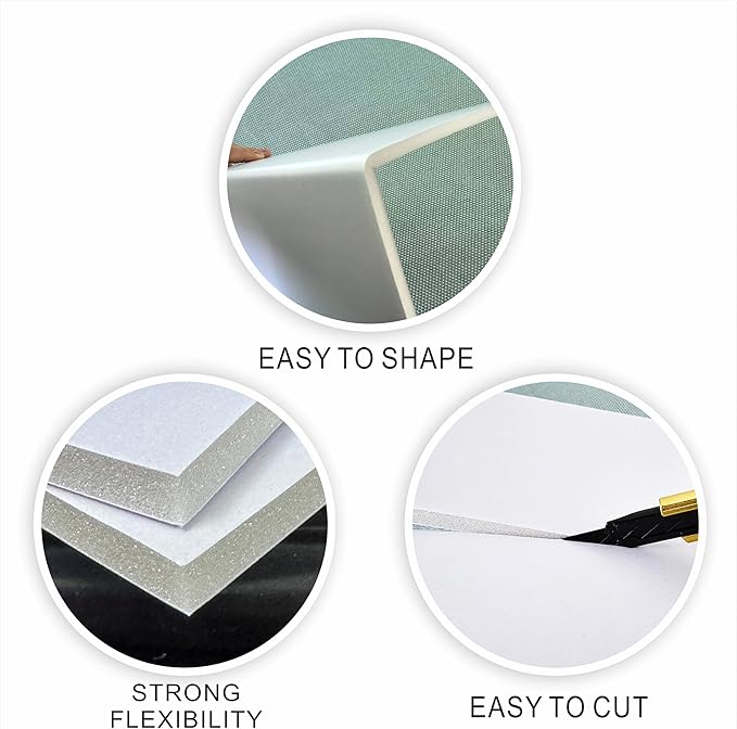 Foam Board 11 x 14 in, ZXUNLIEH 12 Pack White Poster Board, 3/16 in Thick Craft - Image 5