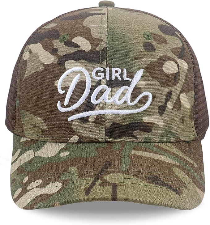 Men's Embroidered Adjustable Baseball Cap, Girl Dad Hat, Funny Trucker Hat, Mens Birthday Gift Ideas