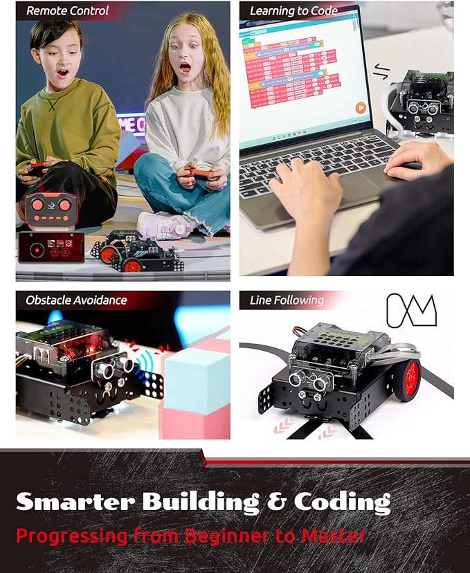 WhalesBot Rocky Smart Robot Car Coding & Remote Control Kit - Image 2