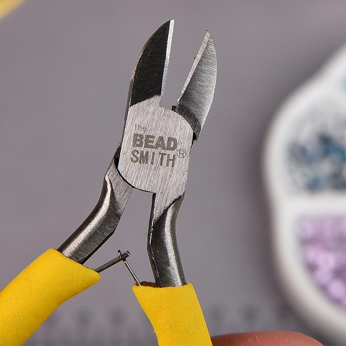 The Beadsmith Color-ID Side Cutter – 5 inches – Yellow Comfort Grip Handle – - Image 4