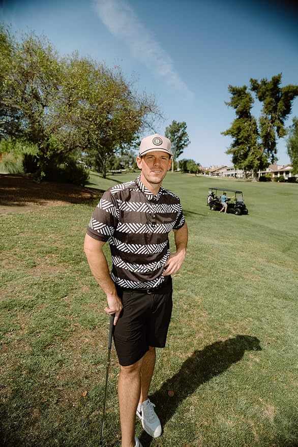 BRIMZ Golf Performance Hat - Tee Holder & Magnetic Ball Marker - Breathable, Sweat & Water Resistant Golfing Snapback Hat