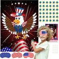 ASTARON Pin The Tail Game Pin The Star on The Eagle Party Game by ASTARON