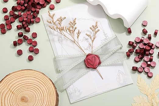Yoption 360Pcs Burgundy Sealing Wax Beads - Image 5
