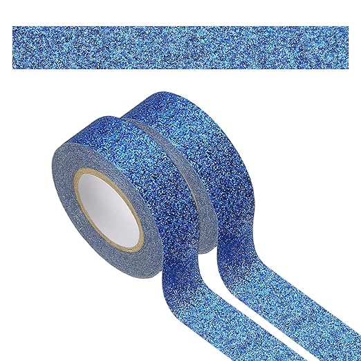 PATIKIL 2 Roll Glitter Paper Washi Tape, Washi Decorative Tape by PATIKIL