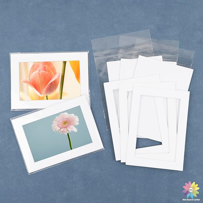 Mat Board Center, 16x20 for 11x14 White Picture Mat Sets - Image 7