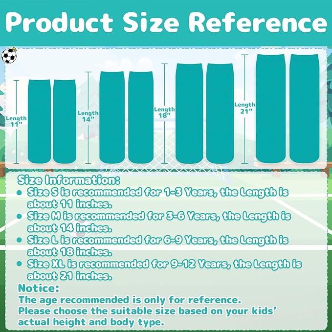 Olreco 1 Pack Toddler Kids Youth Soccer Socks Girls Boys Baseball Socks Youth Knee High Softball Football Accessories Cotton