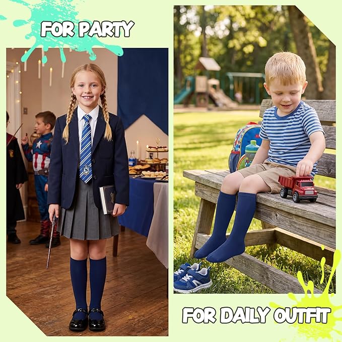 American Trends 2 Pairs Baseball Soccer Socks Youth Boy Girl Kids Toddler Softball Football Tball Socks Knee High Accessories