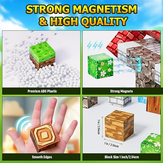 Magnetic Blocks, Magnetic Building Blocks, STEM Constructions Magnet Blocks - Image 5