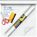 Self Adhesive Clear Glossy Laminating Roll 16” x 10ft 3 MIL Multipurpose by LaLlama