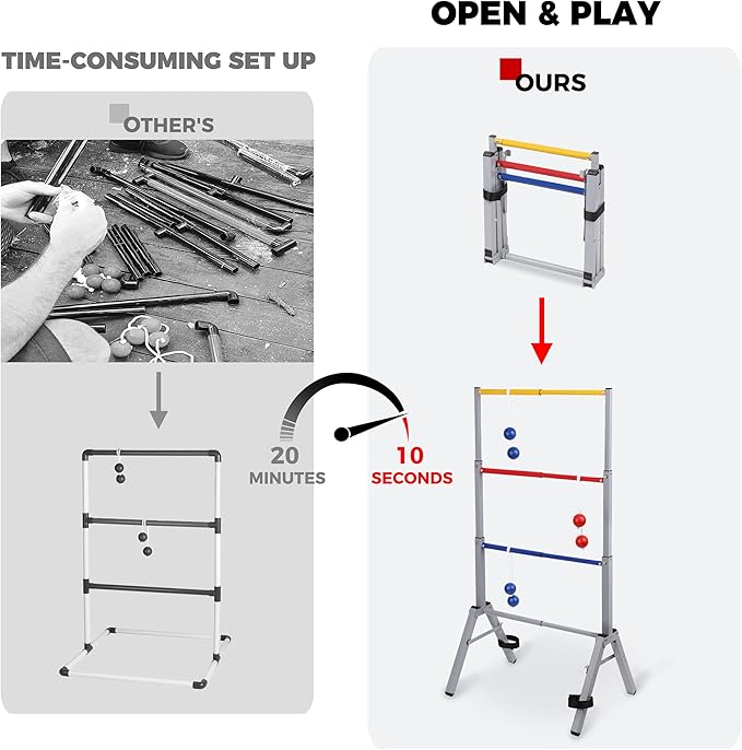 Outdoor Games Ladder Ball Set - Image 2