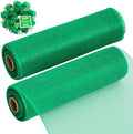TONIFUL 2 Rolls 10 Inch Green Decorative Mesh Ribbbon Rolls, Fabric Mesh by TONIFUL