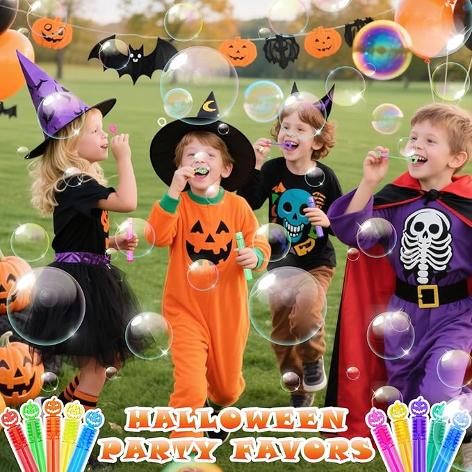 300 Piece Halloween Party Favor Bubbles, Halloween Bubble Wands Bulk - Image 7