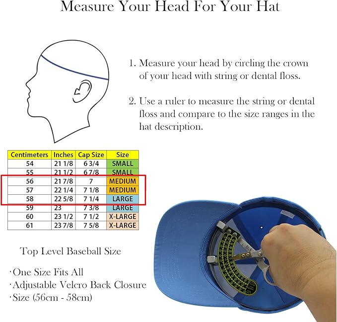 Top Level Baseball Cap Men Women - Classic Adjustable Plain Hat