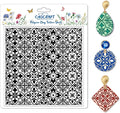 CHGCRAFT Mandala Pattern Polymer Clay Texture Sheet Retro Tile Pattern Silicone by chgcraft