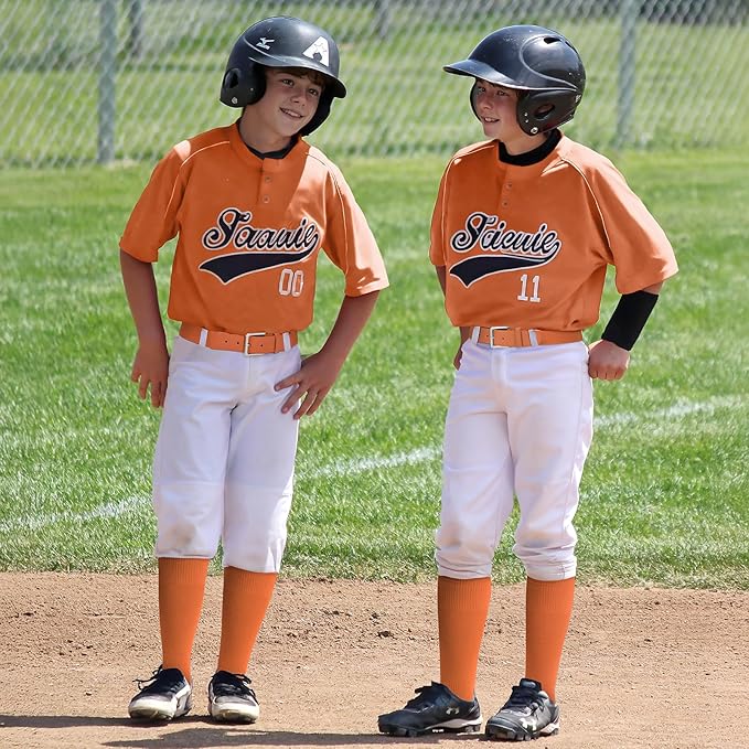 Baseball Socks and Belt for Youth Adult Softball Socks Combo Elastic Waist Belt for Men Kids Boys Girls Women JASGOOD