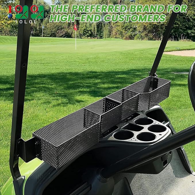10L0L Golf Cart Front Inner Storage Basket for Yamaha G29, Yamaha Drive & Drive 2 Models, Large Compartments Dashboard Front Storage Tray Organizer