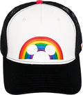 Concept One Unisex Adult Disney Mickey Mouse Trucker Hat, Rainbow Pride Mesh Back Snapback Baseball Cap