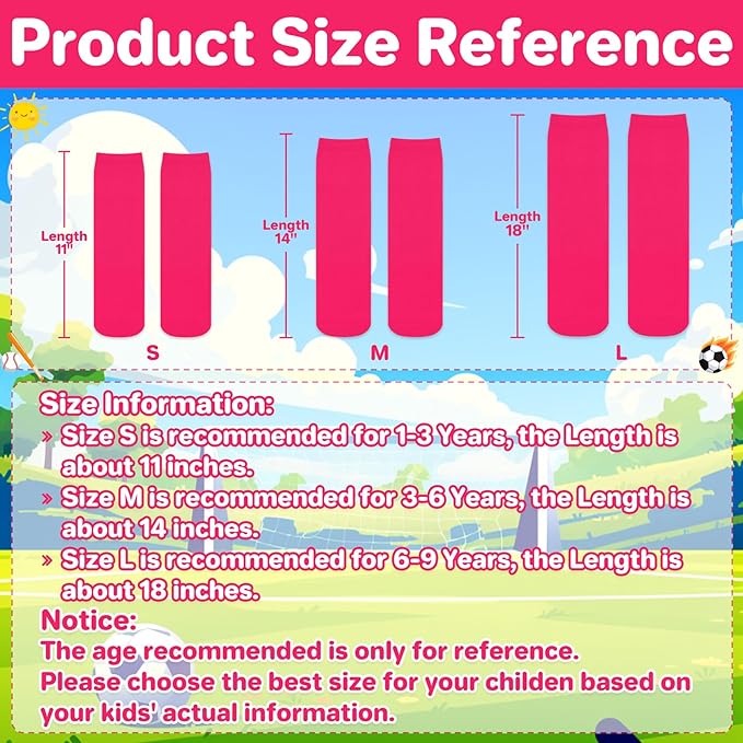 qikqik Toddler Soccer Socks Kids Soccer Socks Boys Baseball Sock Youth Football Sock Girls Softball Accessories Team Sports