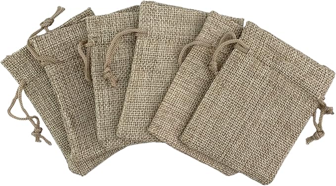 Palmhomee Pack Of 25 Burlap Gift Bags - Image 3