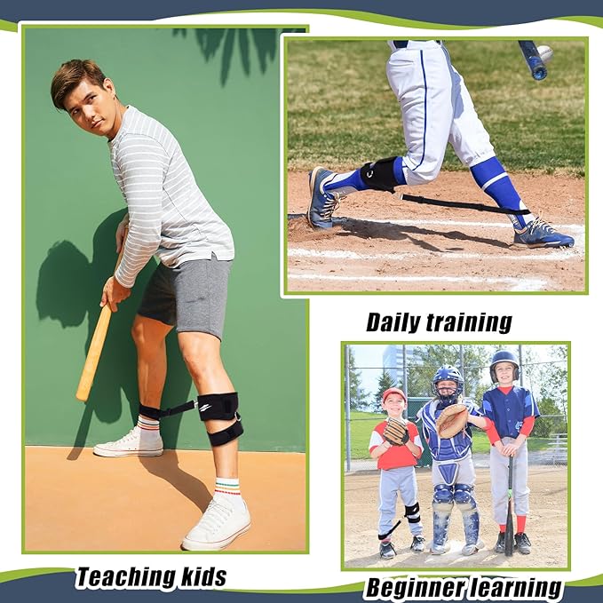 Wettarn Baseball Training Aid Softball Training Harness Baseball Practice Equipment for Stepping Out Leg Pulling Out Overstriding Lunging