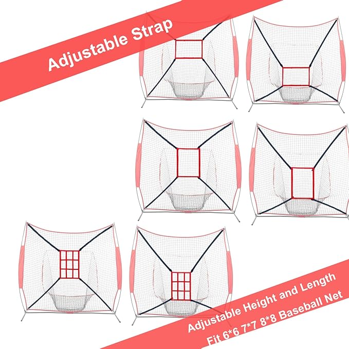 Strike Zone Target for Baseball Softball net, Throwing Pitching Hitting Batting Catching Practice Target, Pitcher Accuracy Training Aids