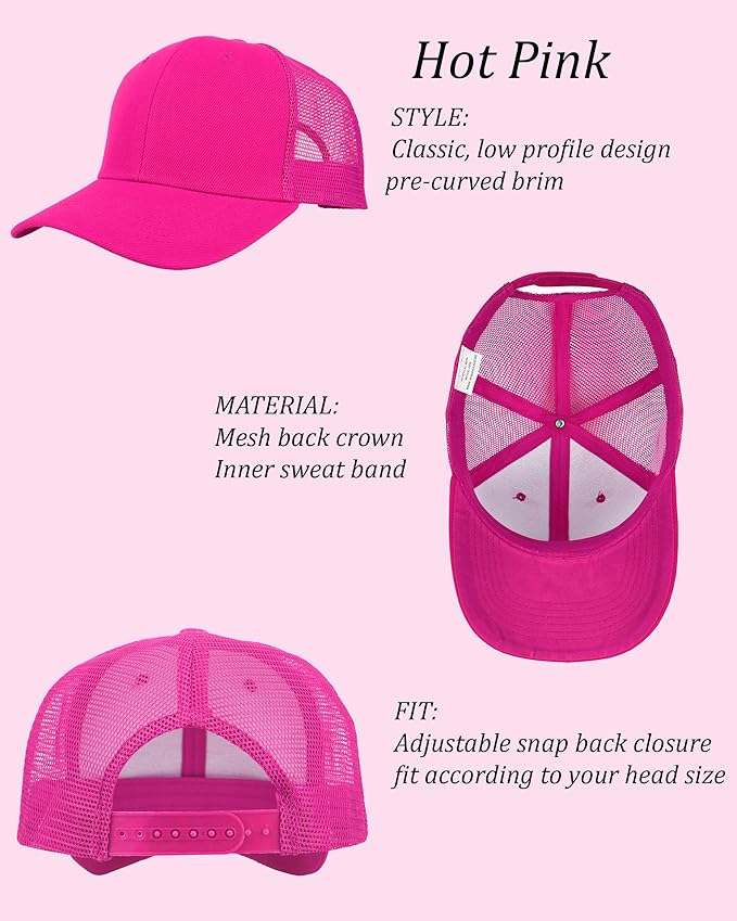 Gelante Mesh Trucker Hat Baseball Cap Structured Front Panel Wholesale LOT 12 Pack