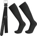 Baseball Socks and Belt Combo for Youth Adult - Softball Socks and Belt for Boys and Girls