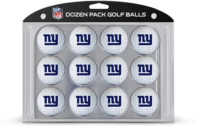 Team Golf NFL Dozen Regulation Size Golf Balls, 12 Pack, Full Color Durable Team Imprint