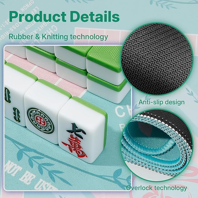 Mahjong Mat, Mahjong Mat for Table, Comes - Image 3