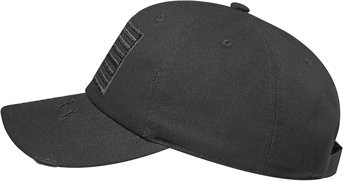 IIN American Flag Baseball Cap for Men Women Low Profile USA Army Tactical Operator Military Plain Dad Hat