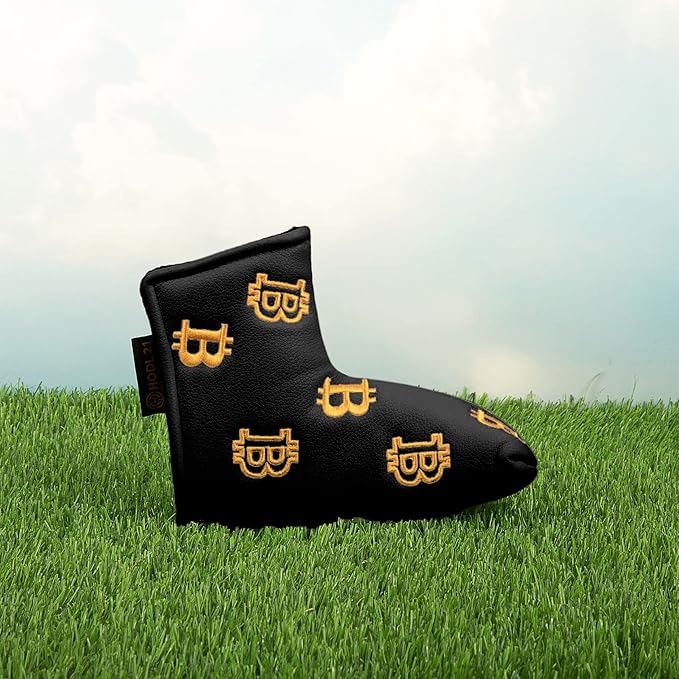 Bitcoin Golf Putter Cover for Blade and Mallet Putters - Golf Headcovers for Club Protection - HODL 21 Golf Accessories