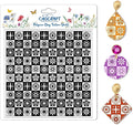 CHGCRAFT Lattice Pattern Polymer Clay Texture Sheets Geometric Flowers Silicone by chgcraft