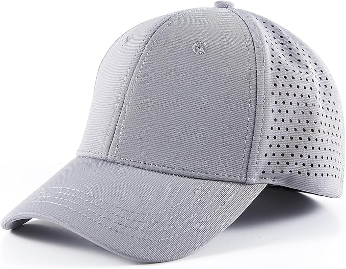 6 Panel Stretch Full Closed Baseball Caps Men's Blank Fitted Cap Curved Brim Elastic Closed Back Hat Q2426