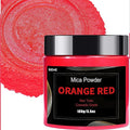 Deep Red Mica Powder Pigment -Cosmetic Grade Metallic Mica Powder by BIJIZME