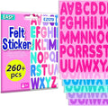 EZCRA Felt Alphabet Stickers, Large Self-Adhesive A-Z Puffy Letters by EZCRA