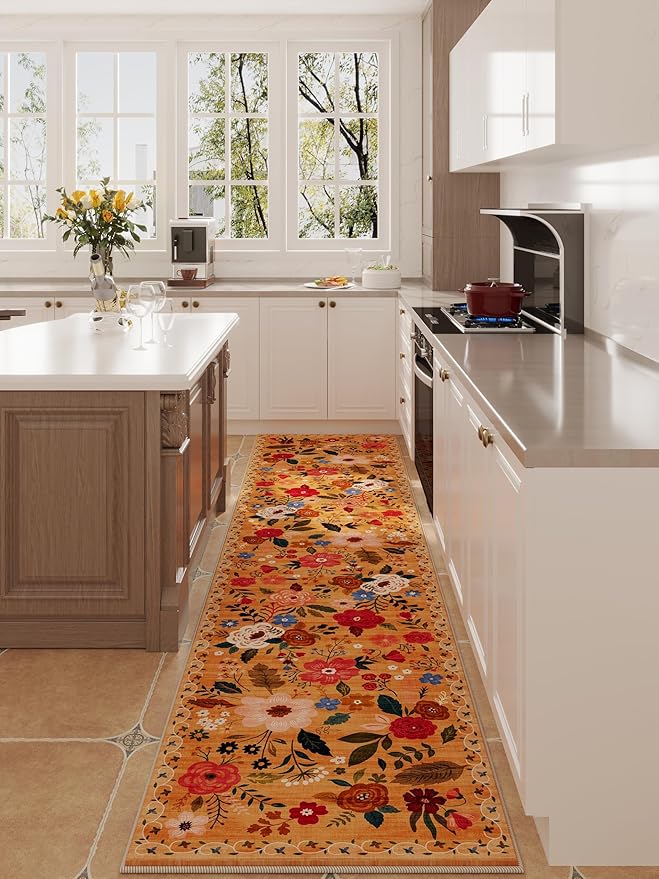 Rugcomf Runners for Hallways Kitchen Runner Rug Non Slip 2'x10' Long Washable - Image 5